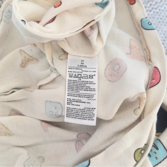 Old Navy Snug Fit ABC Zip Unisex Pajamas Size 3T - Picture 4 of 4